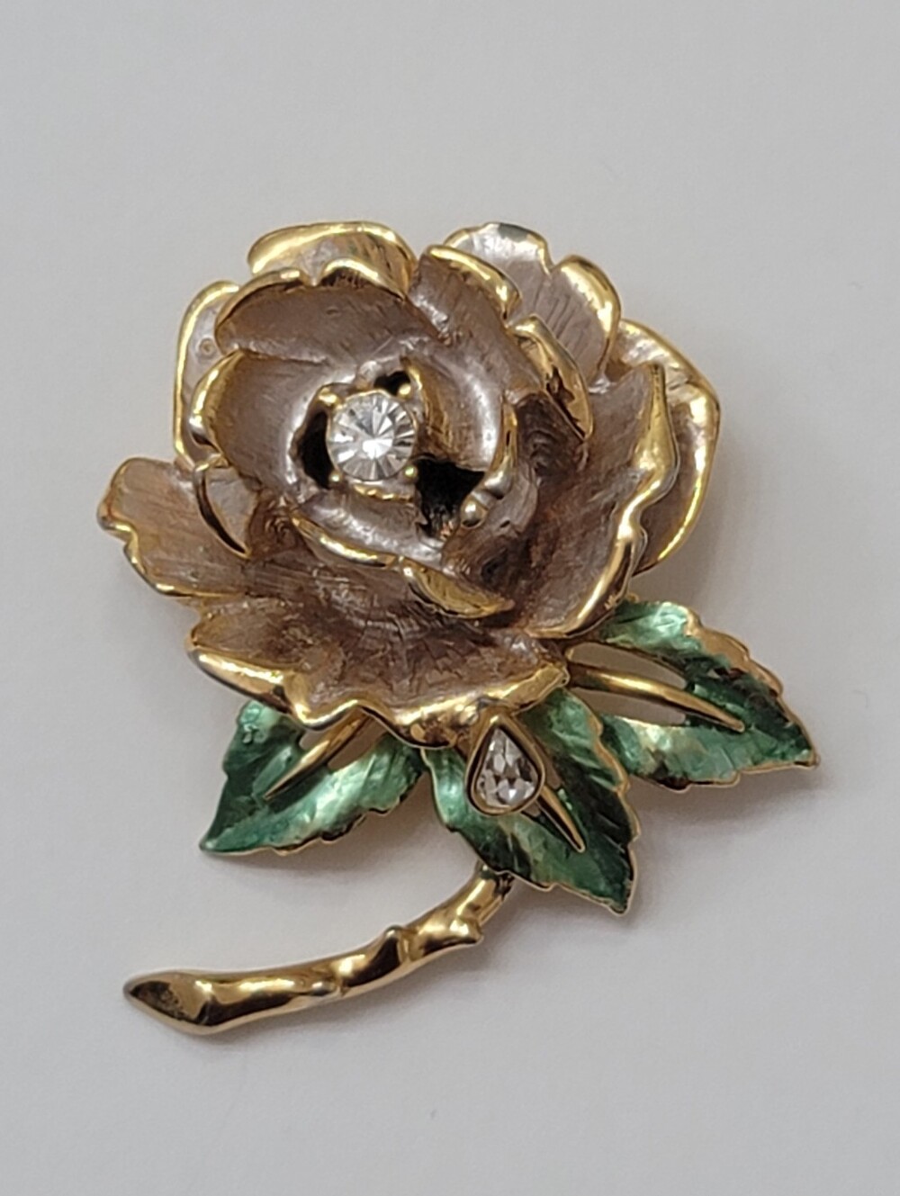 R.J. Graziano "England's Rose Brooch /Vintage 1997 /Tribute To Princess Diana